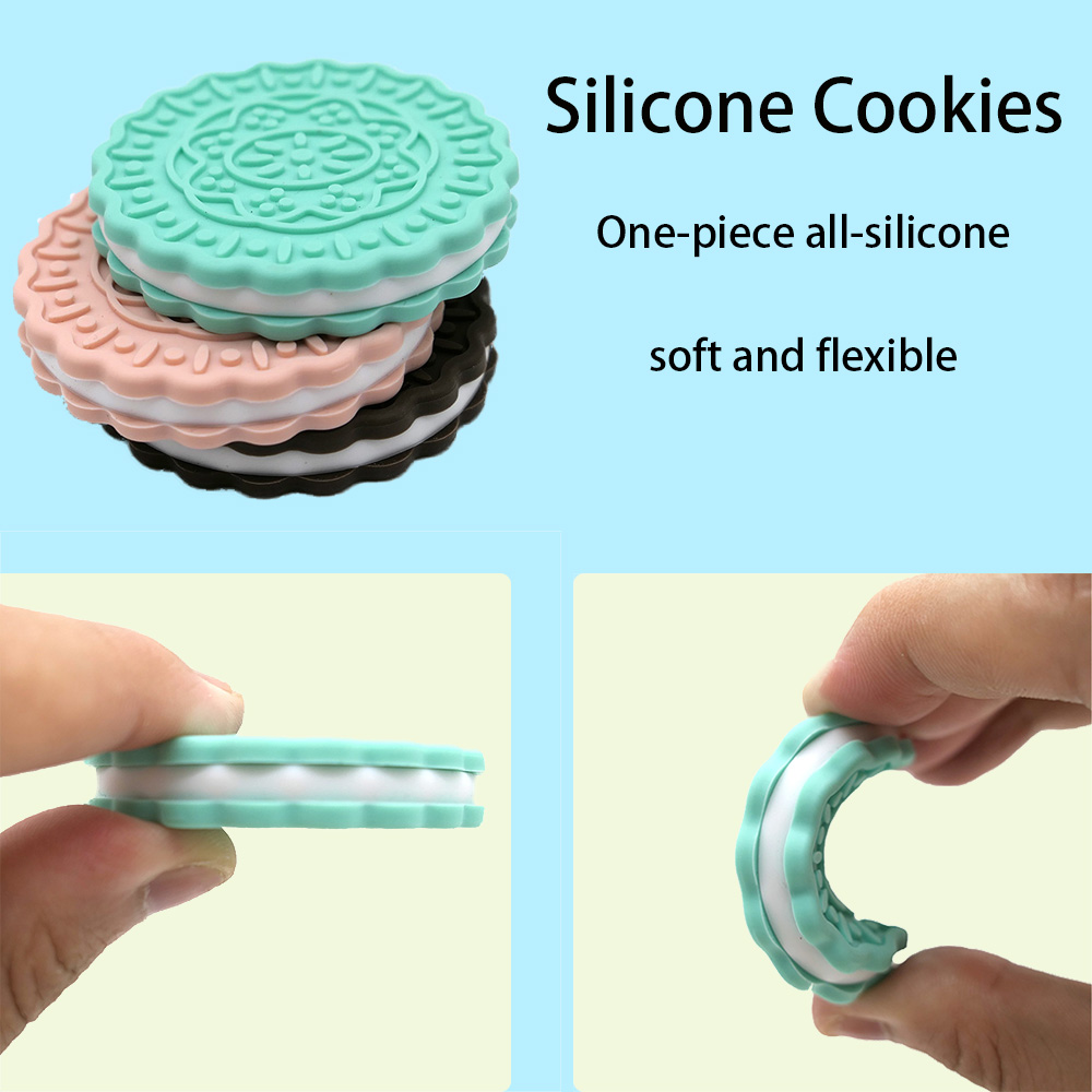 Baby Food Year Old - New food-grade silicone baby cookies teethers