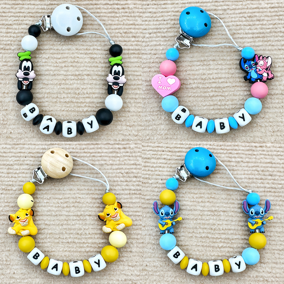 Baby Food Teether - Customize Personalized Names Letters Name for