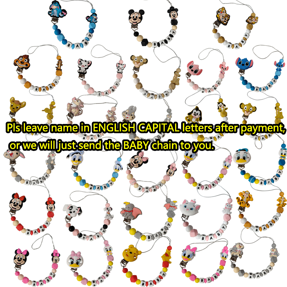 Baby Food Teether - 1PC Personalized name Baby Silicone Miss