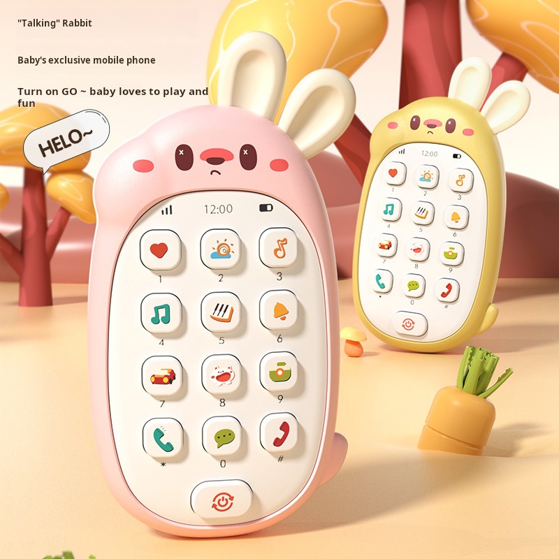 Baby Food Teether - Baby Teether Simulation Mobile Phone 0-1