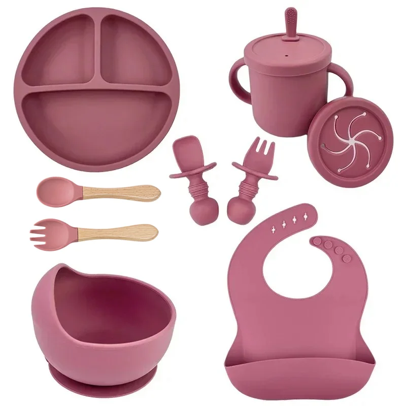 Baby Food Feeder - Food Grade Silicone Child Dish Set