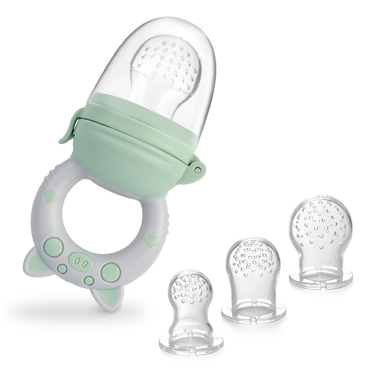 Baby Food Feeder - 4pcs/set Silicone Fruit & Vegetable Feeder