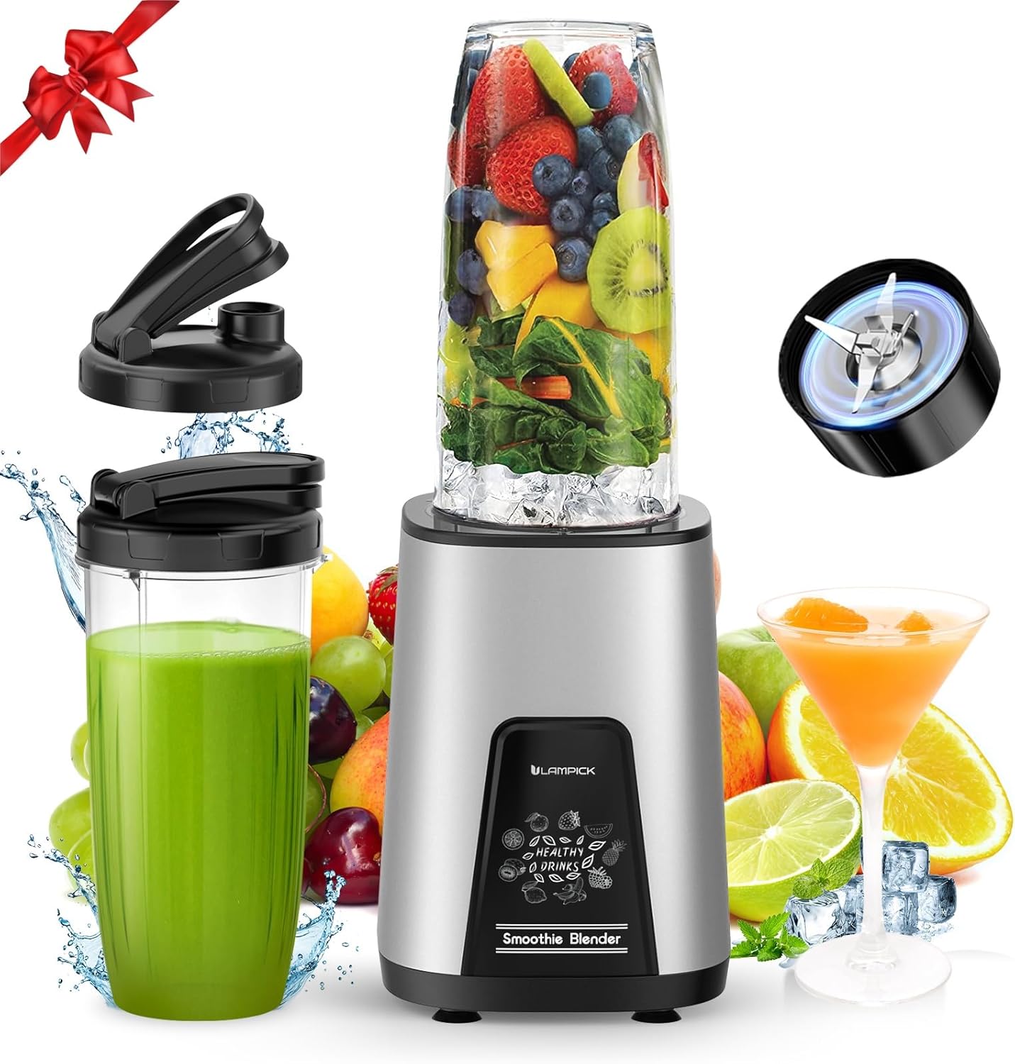 Baby Food Blender - 900W Personal Blender with 2 BPA-Free