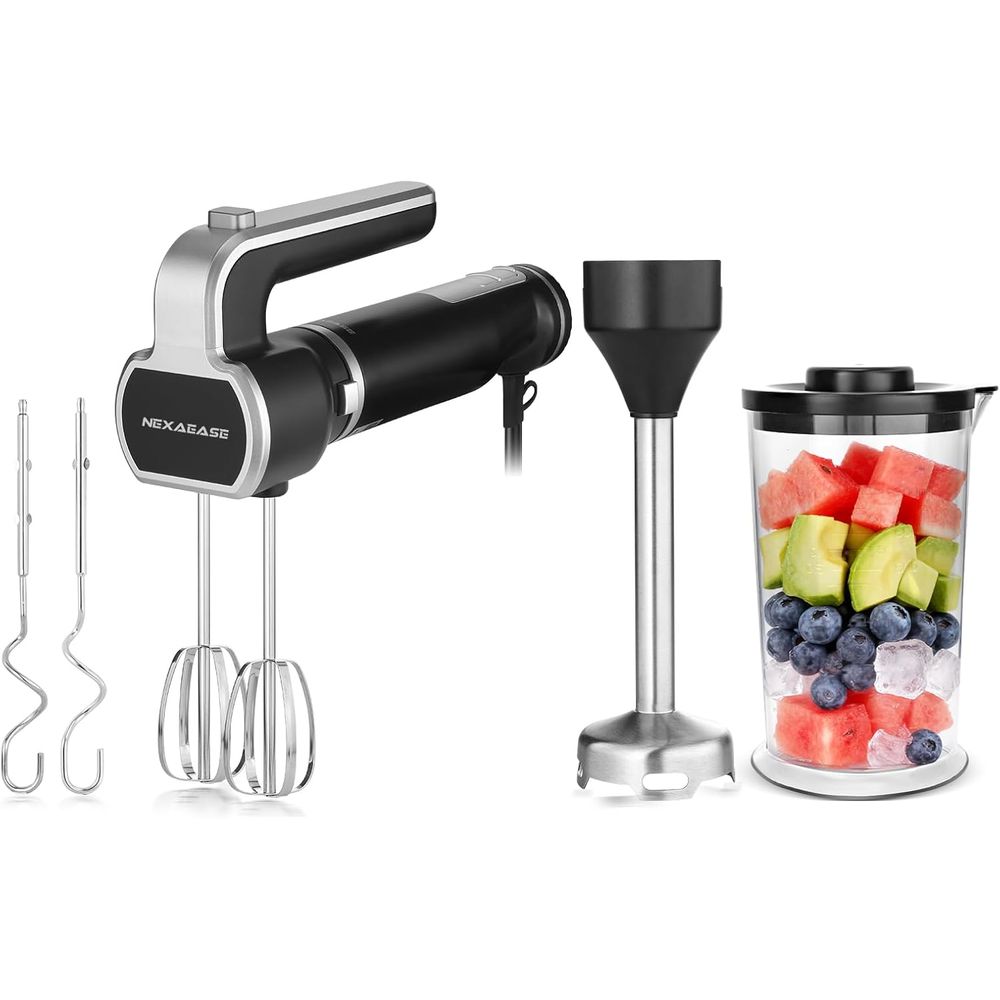 Baby Food Blender - Immersion Blender with Beater, Whisk, and