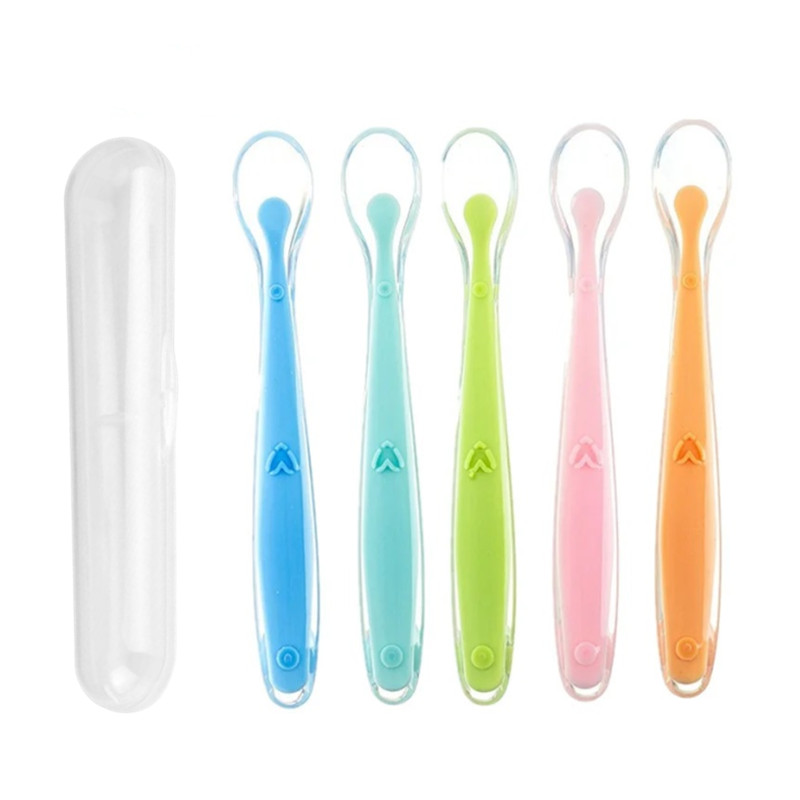 Baby Food Feeder - BPA Free Baby Silicone Spoons First