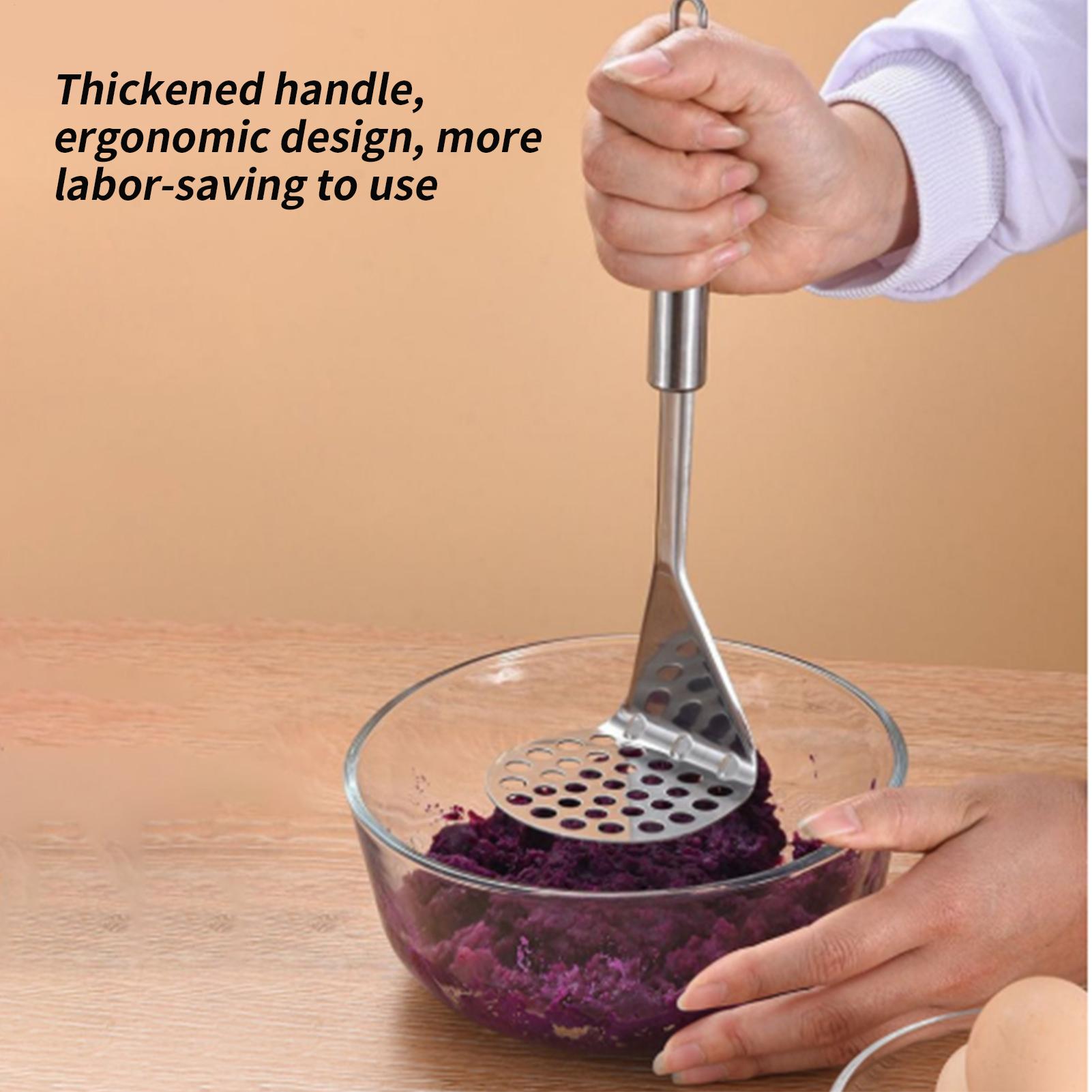 Baby Food With Avocado - Potato Masher Stainless Steel Manual Garlic