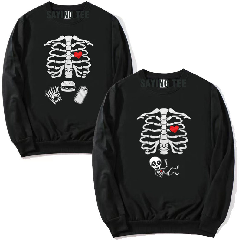 Maternity Halloween Skeleton T - Food Baby X Ray 评论和价格