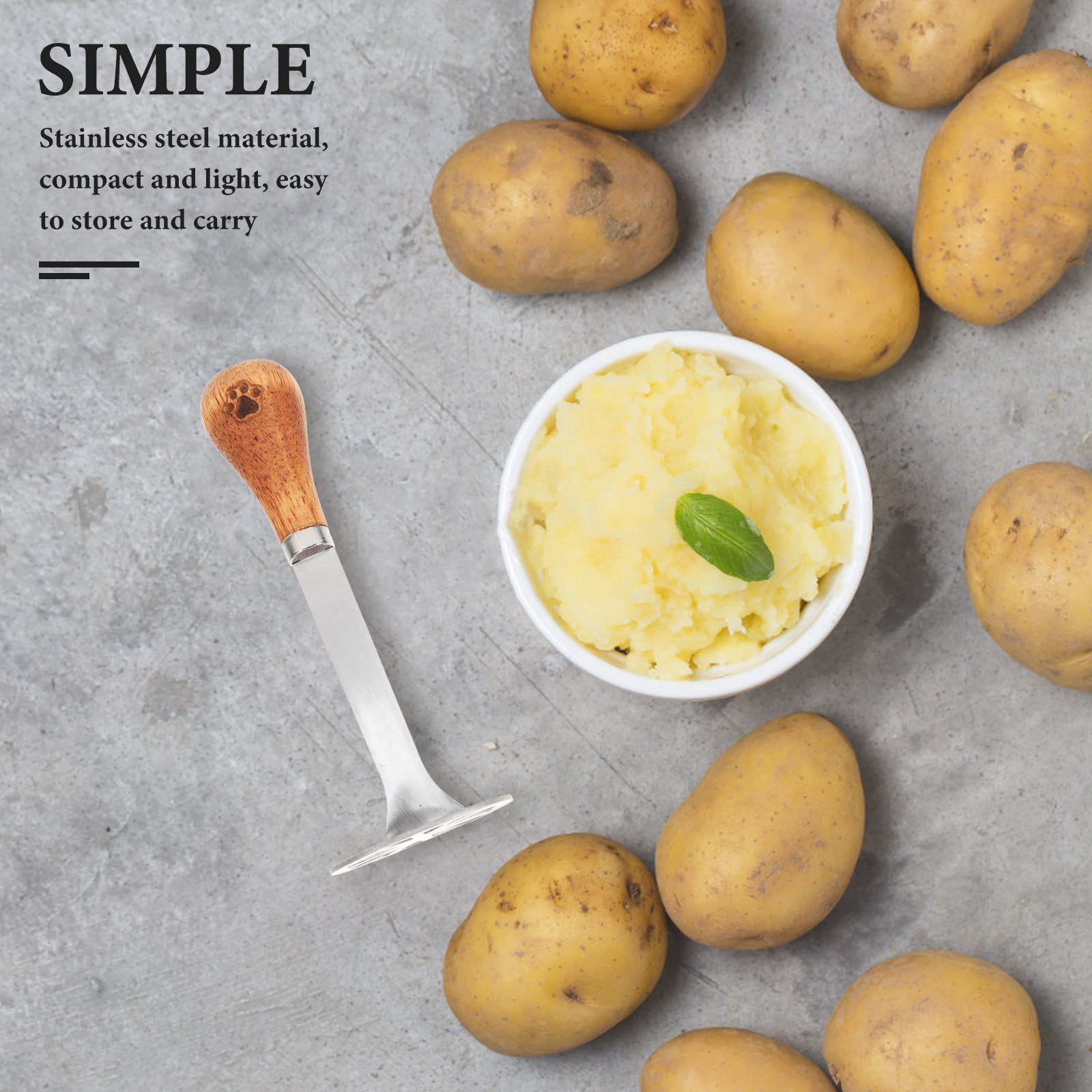 Potato Masher Stainless Steel  - Baby Food With Avocado 评论和价格