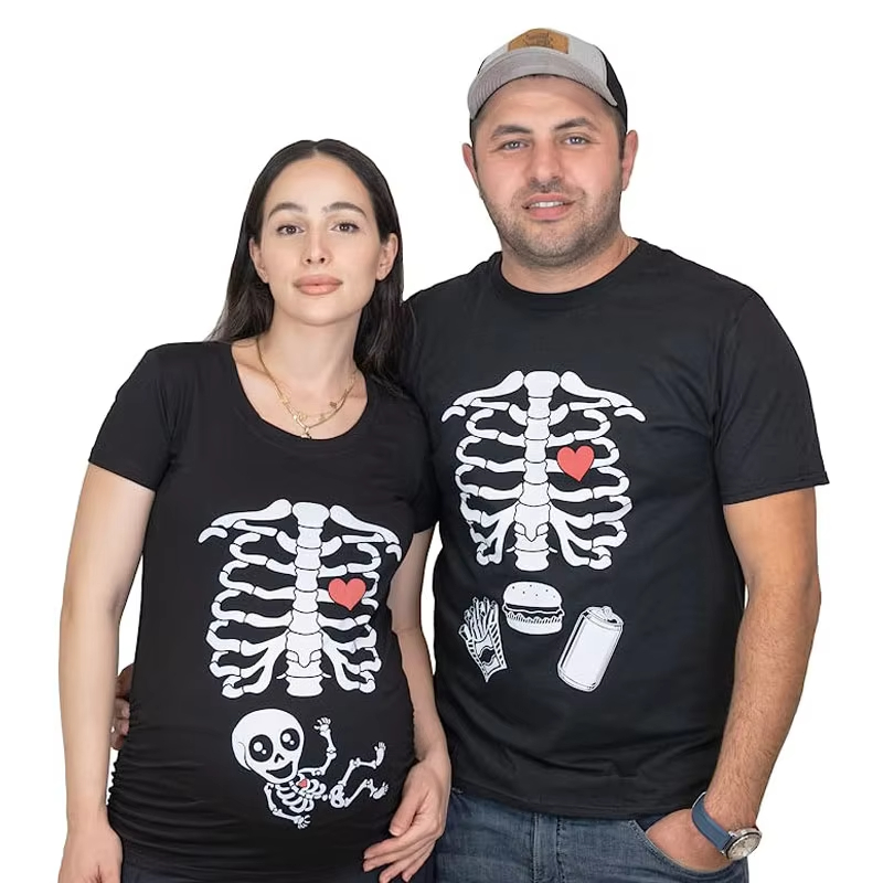 Halloween Skeleton T-Shirts Co - Food Baby X Ray 评论和价格