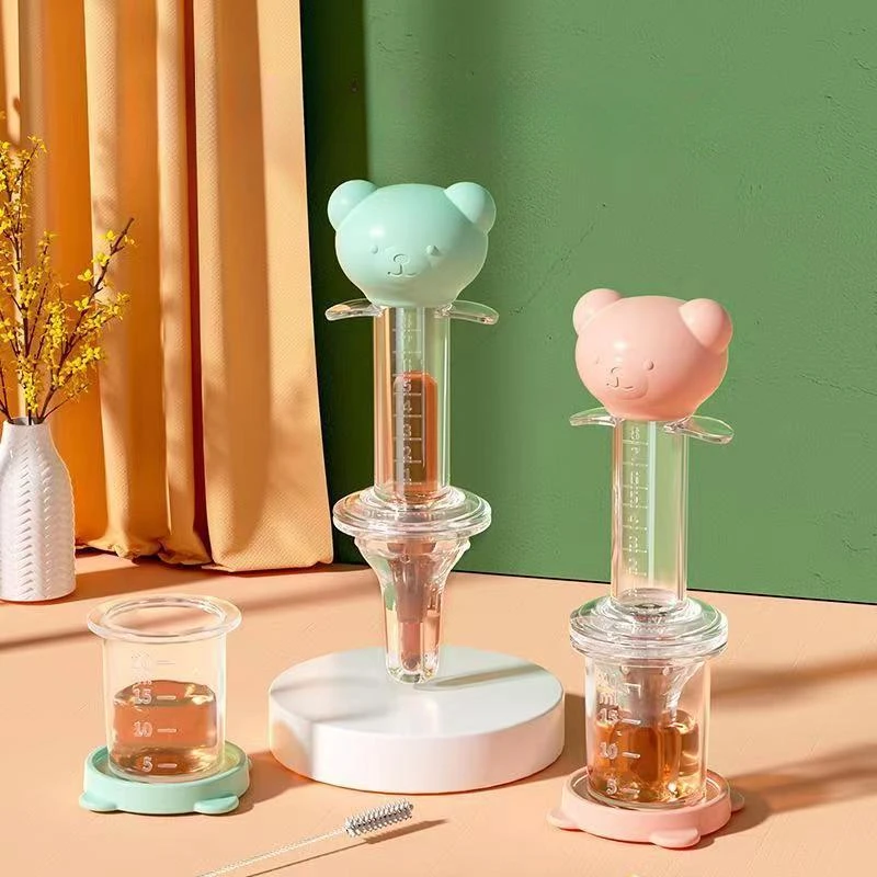 1PC Cute Bear Baby Dropper Fee - Baby Food Feeder 评论和价格