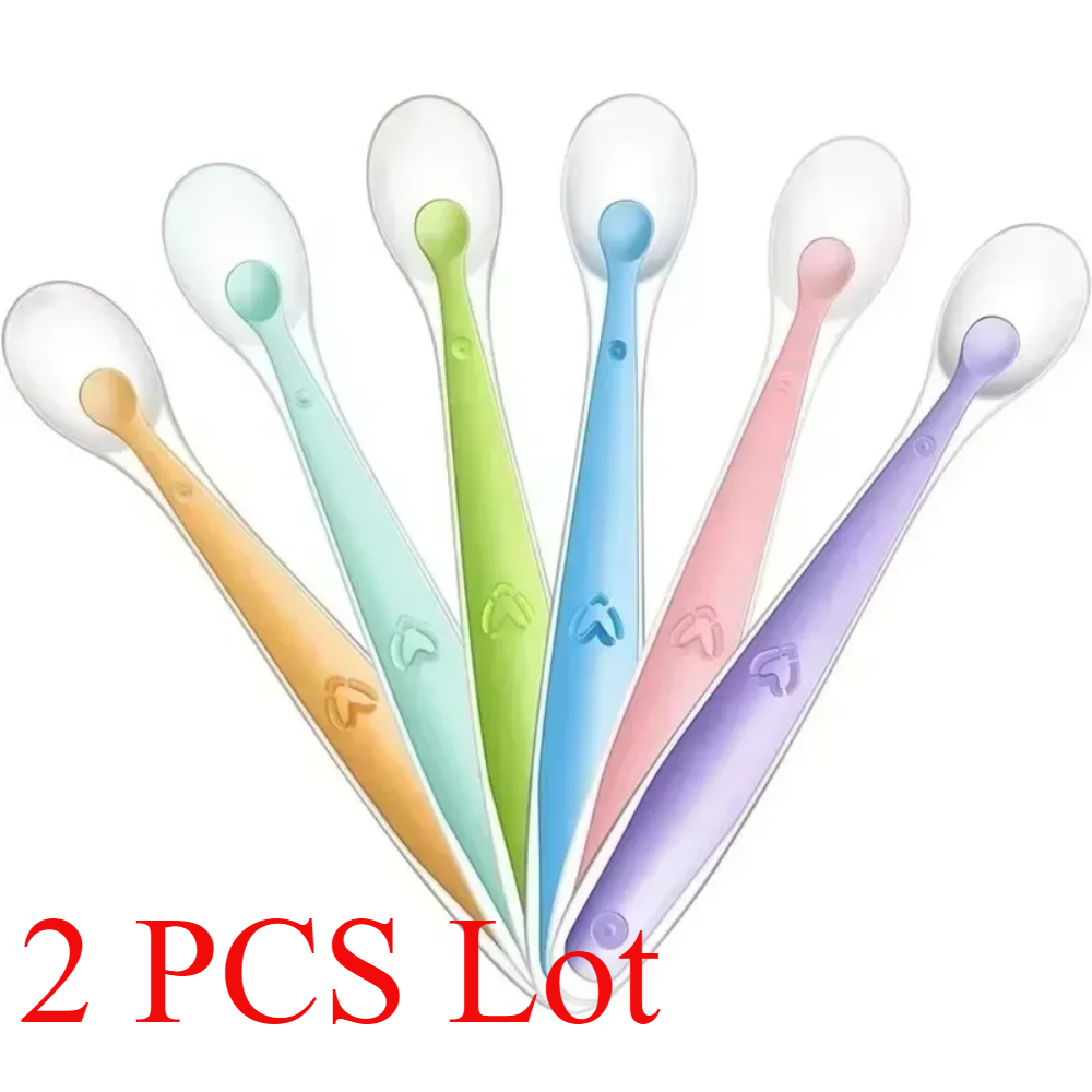 2/1pcs Silicone Spoon for Baby - Baby Food Feeder 评论和价格