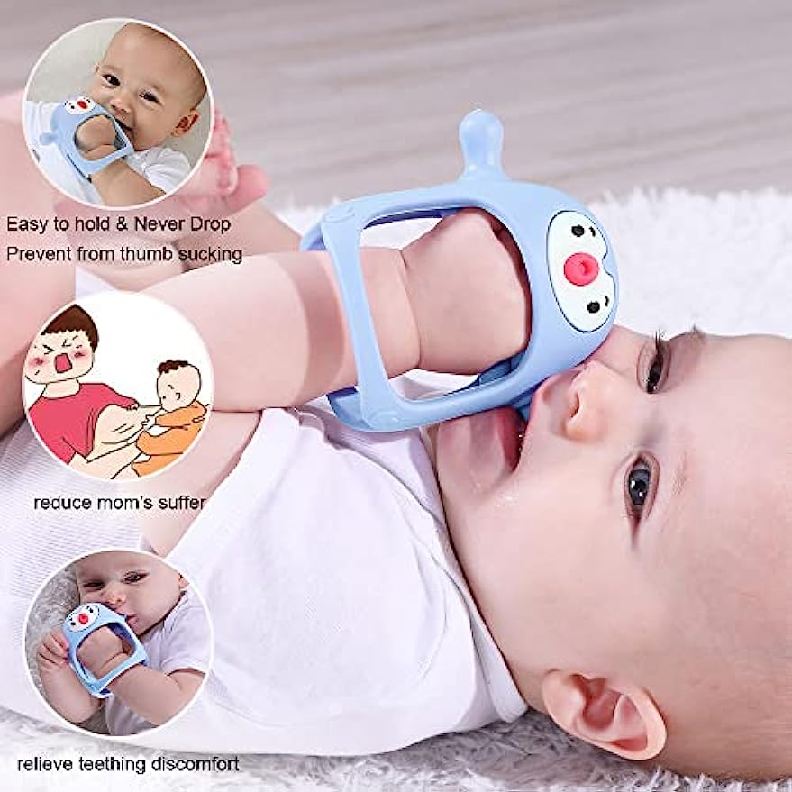 Never Drop Silicone Teething T - Baby Food Teether 评论和价格