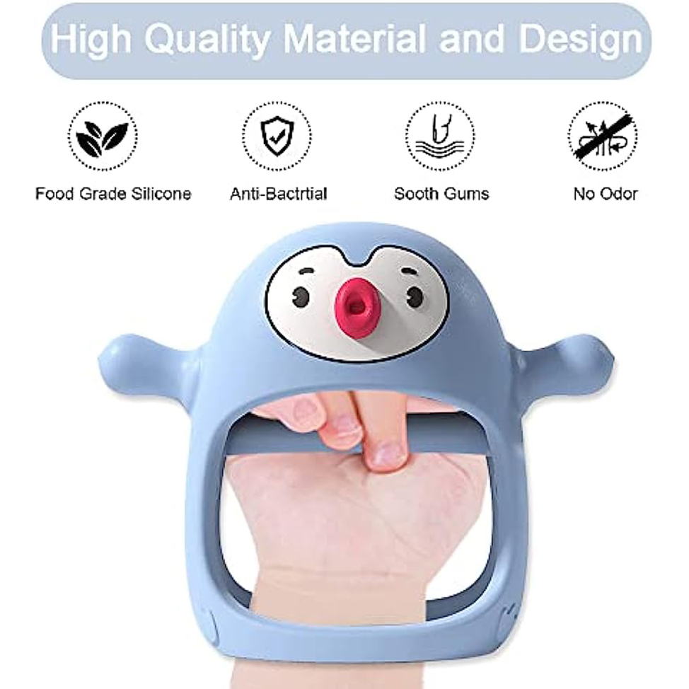Never Drop Silicone Teething T - Baby Food Teether 评论和价格