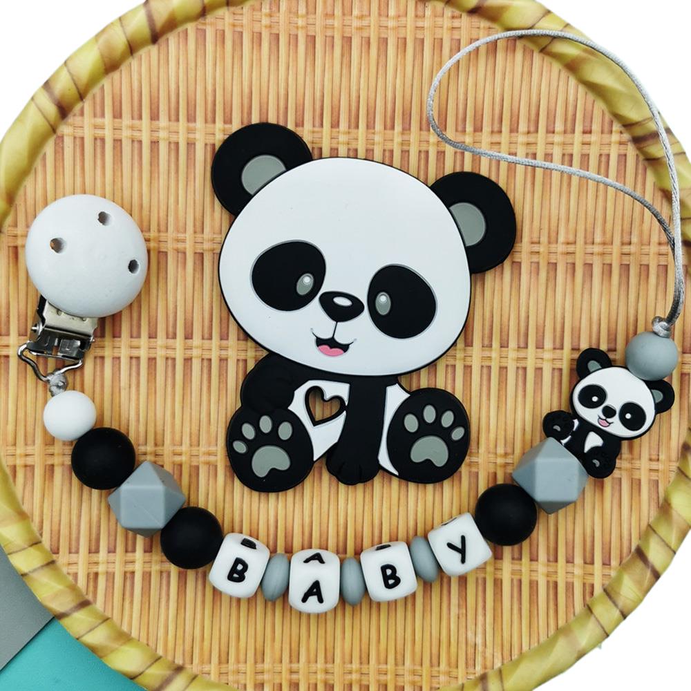 Panda Customized English Silic - Baby Food Teether 评论和价格