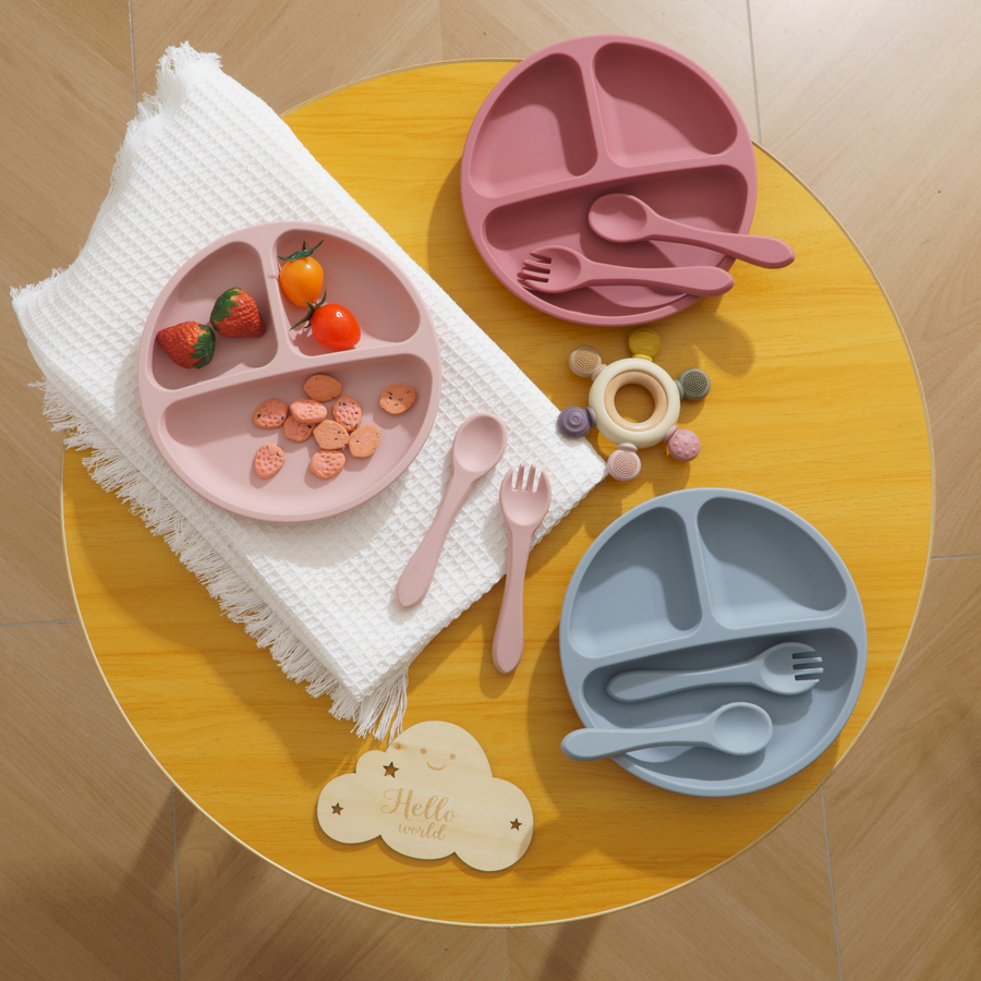 3PCS Children's Tableware Set  - Baby Food Feeder 评论和价格