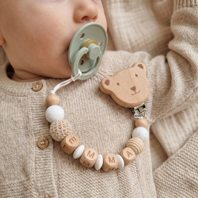 Personalized Pacifier Clip Cus - Baby Food Teether 评论和价格