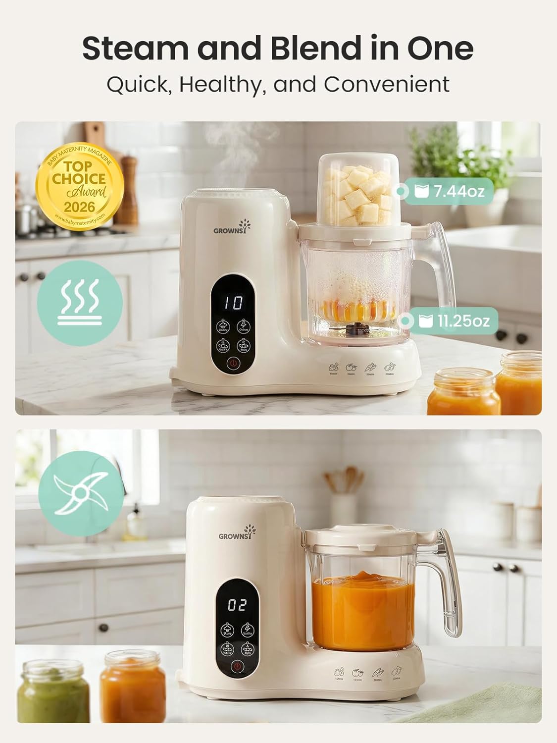 Baby Food Maker with Dual-Laye - Baby Food Blender 评论和价格