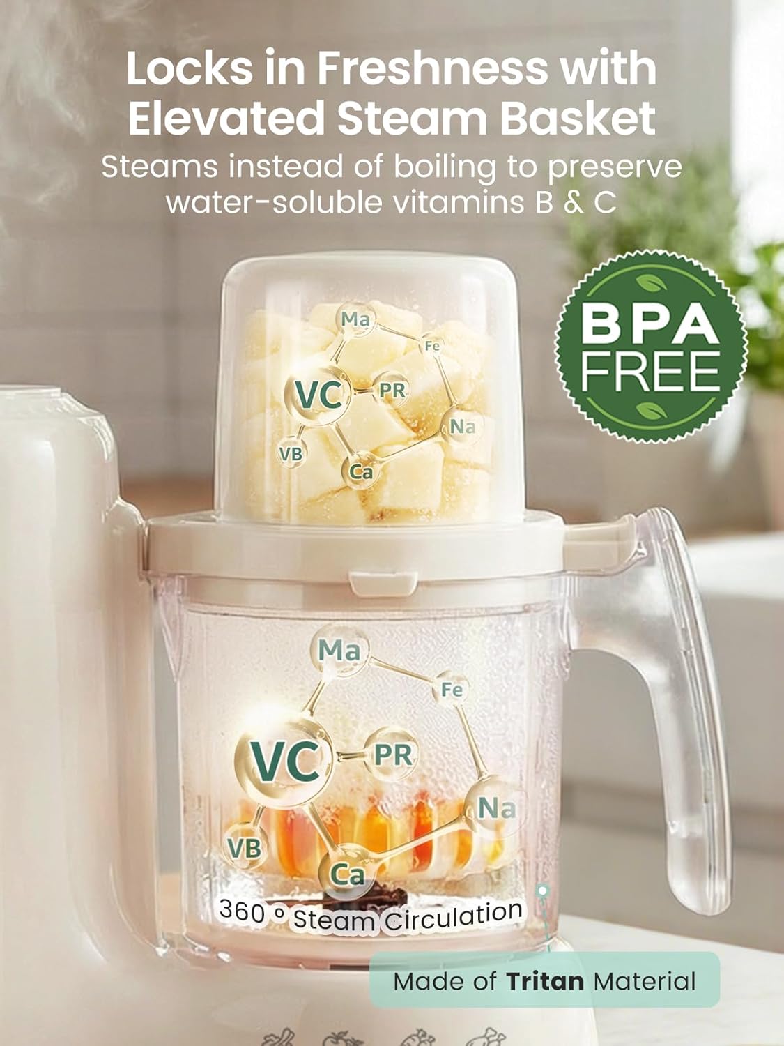 Baby Food Maker with Dual-Laye - Baby Food Blender 评论和价格