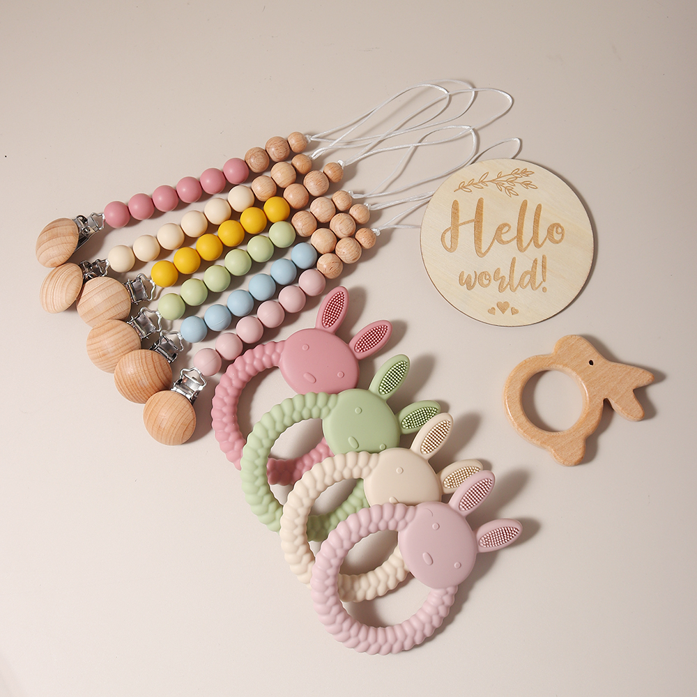 New born baby gift set silicon - Baby Food Teether 评论和价格